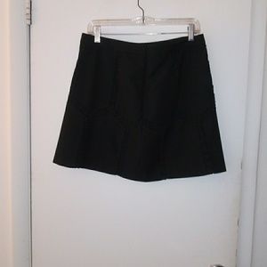 Black w/ Black lace mini Skirt